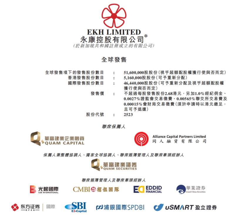 艾德金融：永康控股启动招股，为新加坡领先的及东南亚第二大的集装箱堆场营运商