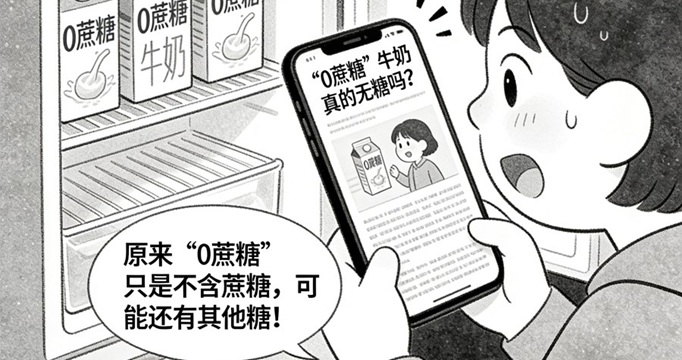 “0蔗糖”不等于无糖，虚假“控糖乳制品”屡禁不止